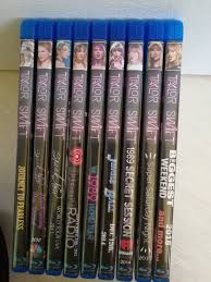 my collection of 9 blu ray of taylor tbn