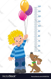 Meter Wall Or Height Chart With Boy And Puppy
