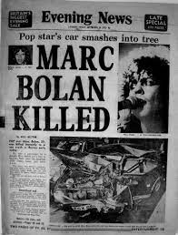 16 September 1977 – Marc Bolan killed in car accident – WYCOMBEGIGS.co.uk