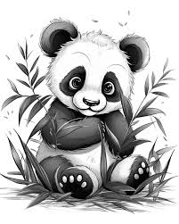 baby panda ilration panda cub