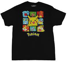 Buy Pokemon Mens T Shirt Nine Box Poke T -Shirt Graphic T Shirt Men Black  Tshirt Art Design Tops Adult Tee Cotton Fitted Clothes Unique Drop Shipping  at affordable prices — free