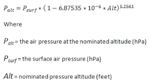 How To Convert Pressure And Altitude