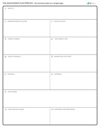 Lean Business Plan Template By Montgomery Area Chamber Of