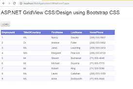 asp net gridview css designing using