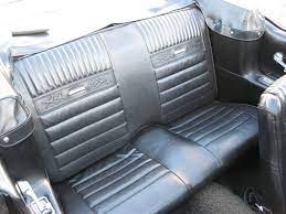 Deluxe Pony Seat Upholstery Black 1964