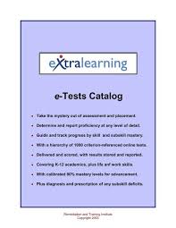 E Tests Catalog Pdf Extralearning