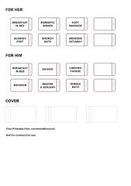 Coupon Book Template Birthday Gift Free For Husband Blank Coupons