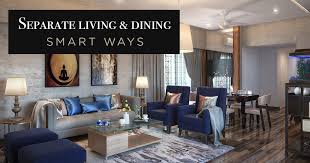 separate living and dining areas