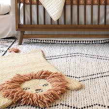 lion shape rug nursery decor crane baby