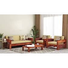 teak wood sofa set 5 seater living room