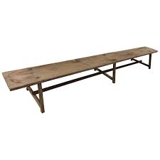 low wooden bench seat