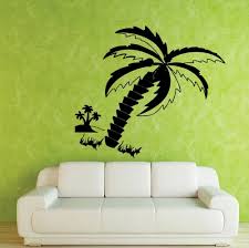On Walls A Large Coconut Tree Wall Decal