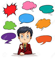 Speech Bubble Templates And Man Illustration Royalty Free Cliparts