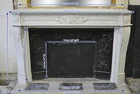 Fireplace In White Carrara Marble