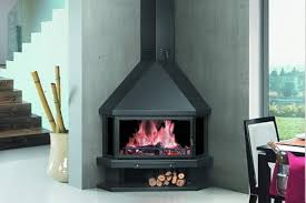 Corner Fireplace Eyne With Glass 13 Kw