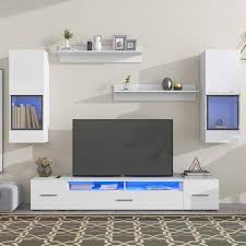 7 Pieces Floating Tv Stand