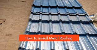 how to install metal roofing bansal