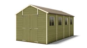 16 X 8 Garden Sheds Pressure Treated
