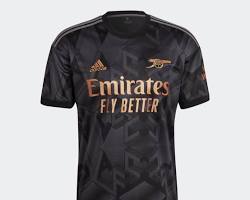 Image of Arsenal's black and gold jersey