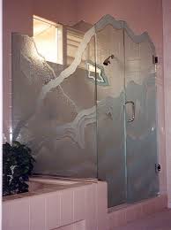 Custom Showers With Frosted Glass