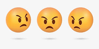 emoticon enojado 3d con emoji de cara