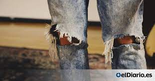 viejos jeans o vaqueros rotos