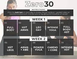 zero30 bodyweight workout plan free