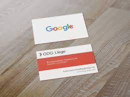 Another simple and stylish business card template that's perfect for making business cards in google docs, this clean and modern template is easy to customise by adding your own text, logo and brand colours. Google Developers Group Cards Inspiration Cardfaves