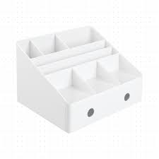 Find many great new & used options and get the best deals for white desk organizer 5 pc or, is a large desk organizer more your style?. Dotted Line Dee Desk Organizer With Drawers Reviews Wayfair
