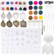 + your resin kit will likely come with a few 1 oz measuring cups to start & you'll quickly see. 107pcs Silicone Resin Jewelry Casting Mold Diy Pendant Tools Set Beginners Kit Diy Accessories Necklace Bracelet Jewelry Making Jewelry Tools Equipments Aliexpress
