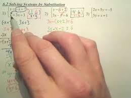 Algebra 1 6 2 Solving Systems By