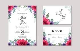 wedding invitation vector art icons