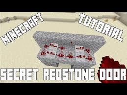 Simple Secret Redstone Door Minecraft