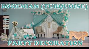bohemian party decoration turquoise