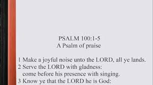 Psalm 100:1-5 ♩♫ KJV Scripture Song, Full Chapter - YouTube