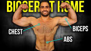 6min home chest biceps and abs workout