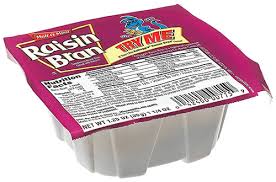 raisin bran bowl pack cereal feesers