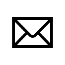 email icon black simple transpa png