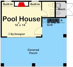 Attractive Pool House With Large
