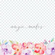 Watercolor Floral Border Background Angie Makes Stock Shop