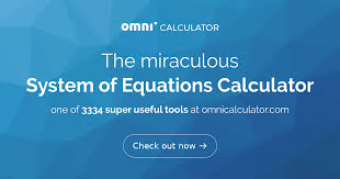 System Of Equations Calculator