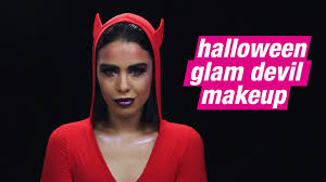 halloween glam devil makeup super