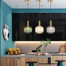 Glass Pendant Light Kitchen Lamp Bar