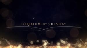 Golden Luxury Slideshow After Effects Template Motion