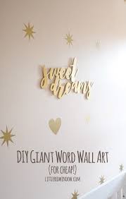 Diy Giant Word Wall Art For