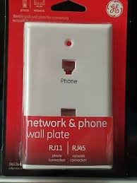 Network Ge Wall Mount Plate Rj11 Amp