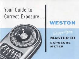 weston master iii exposure meter
