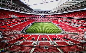 As you arrive at wembley stadium station, you don't have to wait long to catch your first glimpse of the spiritual home of english. Download Wallpapers Wembley Stadium Empty Stadium Soccer Hdr Wembley Football Stadium London English Stadiums For Desktop Free Pictures For Desktop Free