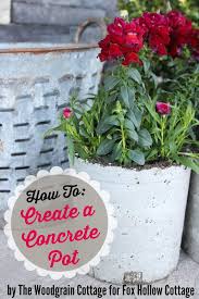 Make Concrete Flower Planter Pots