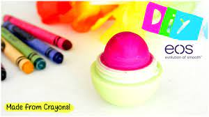 diy eos lip balm using crayons easy